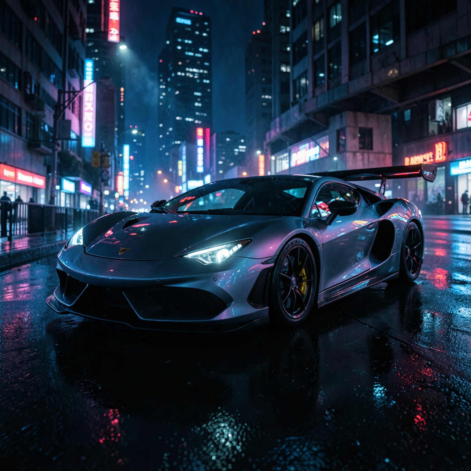 sport car, cyberpunk, cinematic lighting