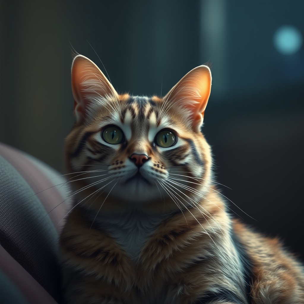 cat, photorealistic cinematic