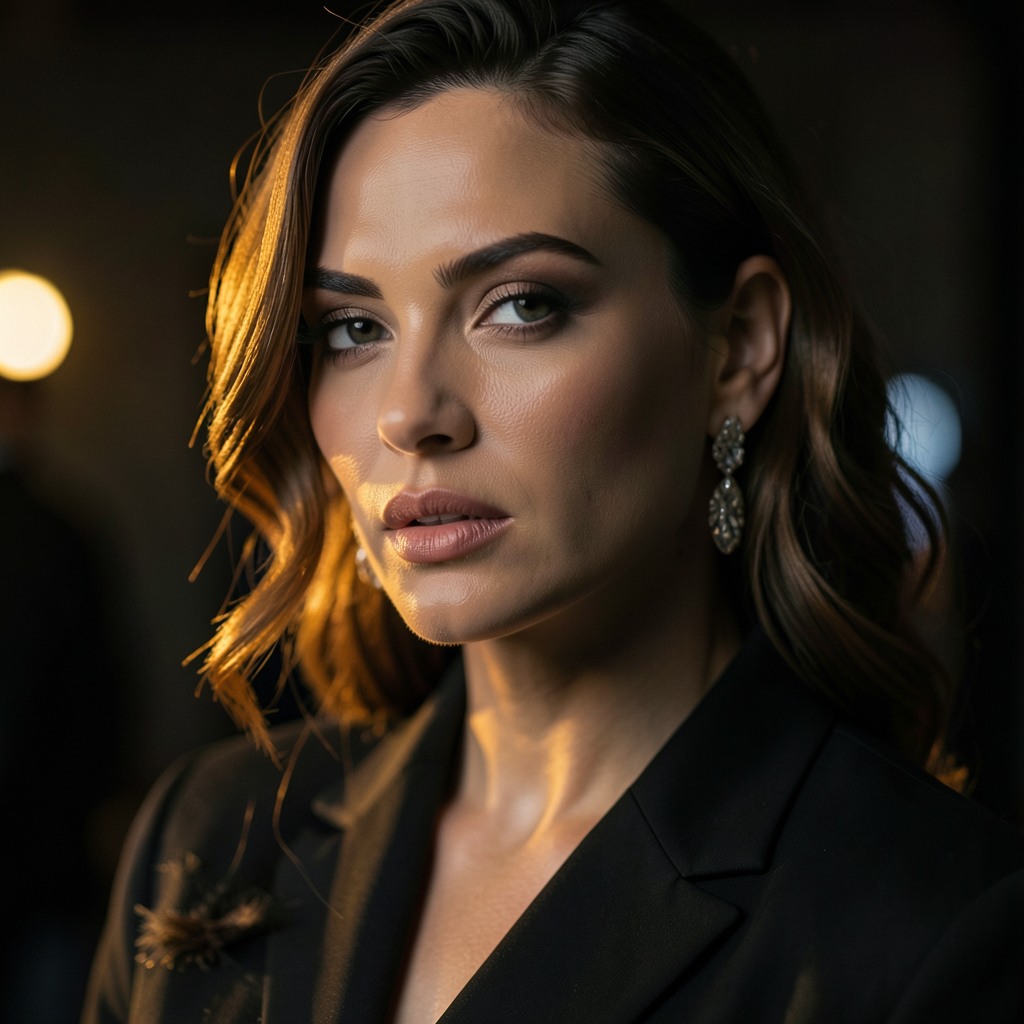 woman, high fashion editorial, cinematic lighting, hyper-realistic, cinematic lighting, close-up portrait