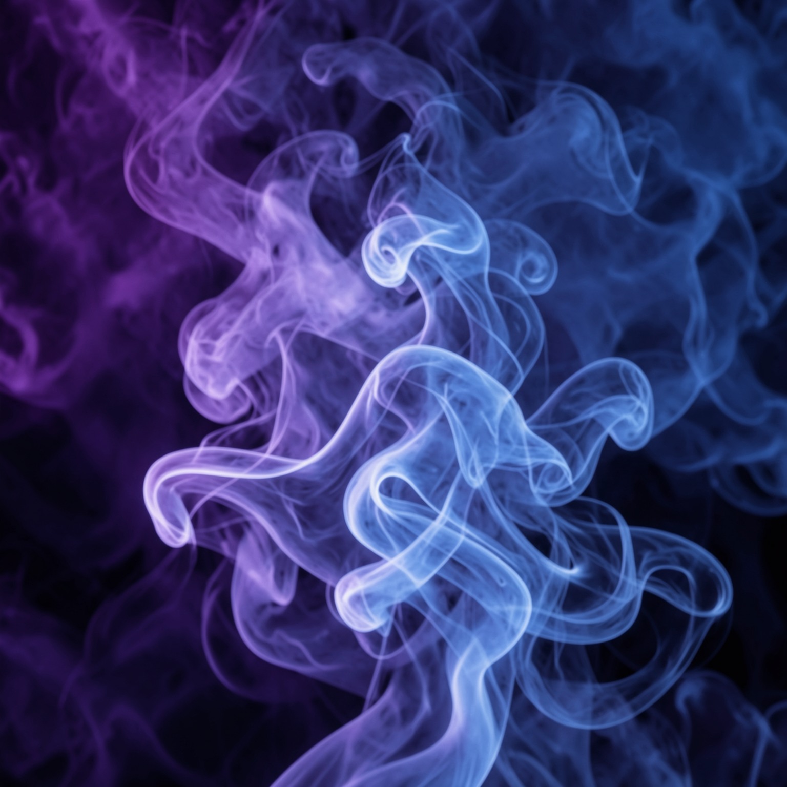 Abstract purple and blue smoke background, ultra detailed digital art