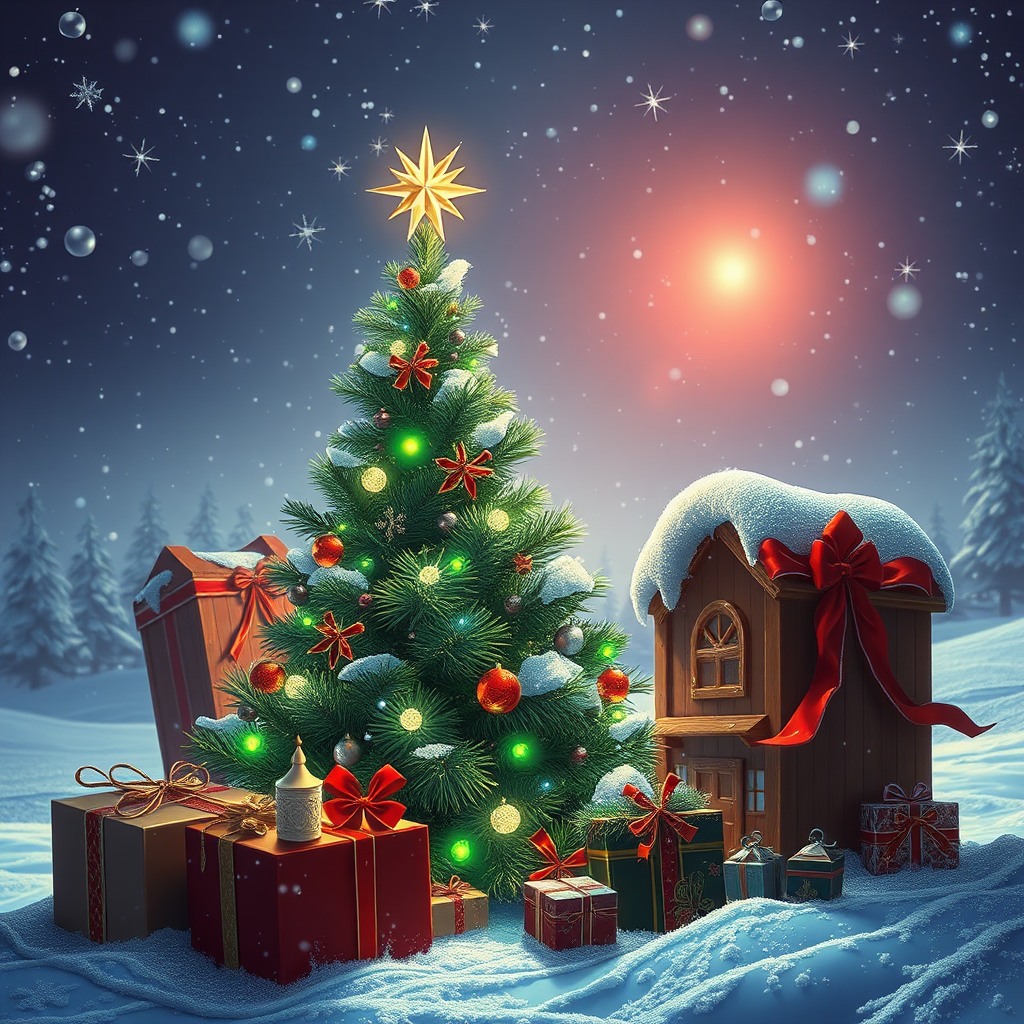 xmas, ultra-detailed digital art