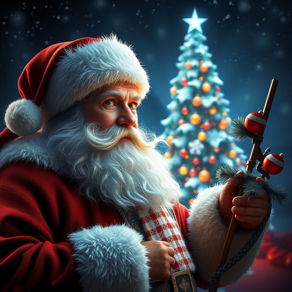 santa xmas, ultra-detailed digital art, cinematic lighting