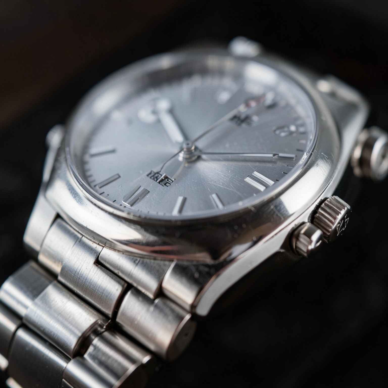 premium wristwatch macro shot, ultra detailed metal texture