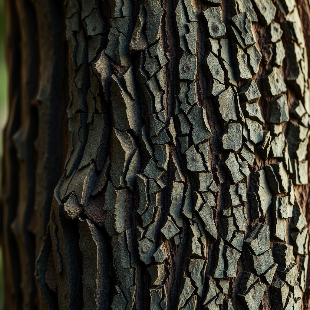 Photo-realistic editorial photography, realistic scene representing tree bark texture