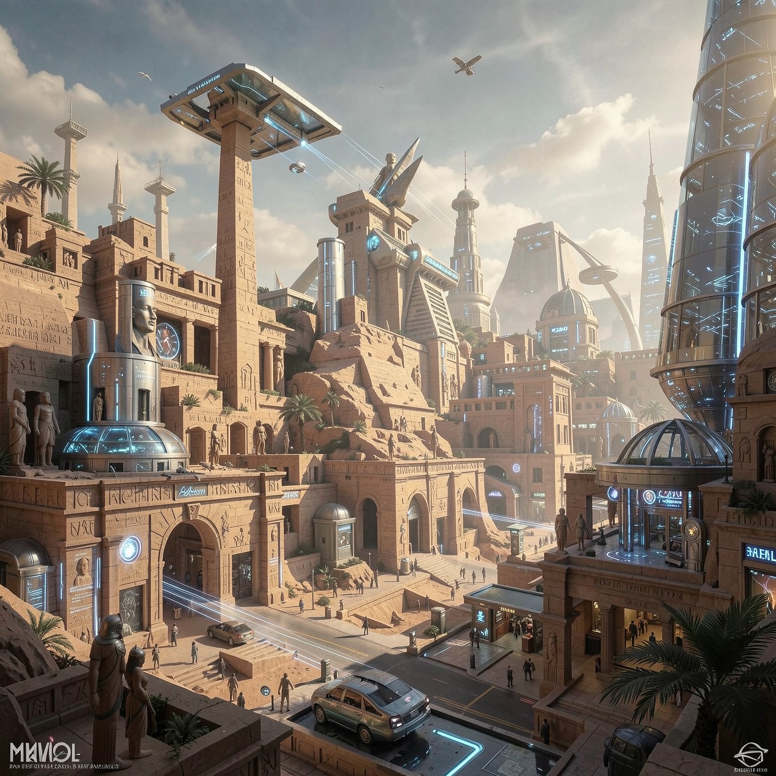 Ancient Egyptian city reborn with futuristic technology