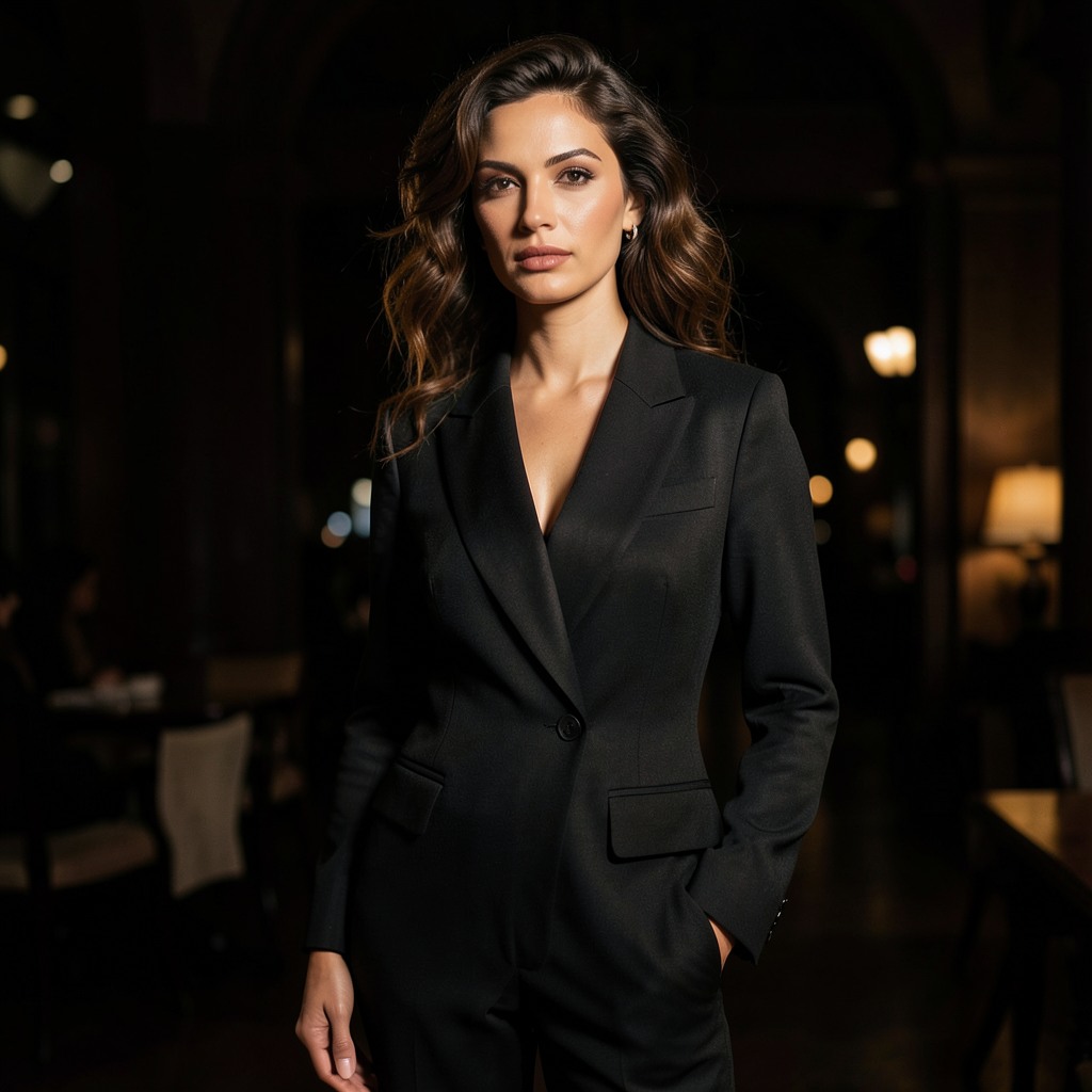 woman, high fashion editorial, cinematic lighting
