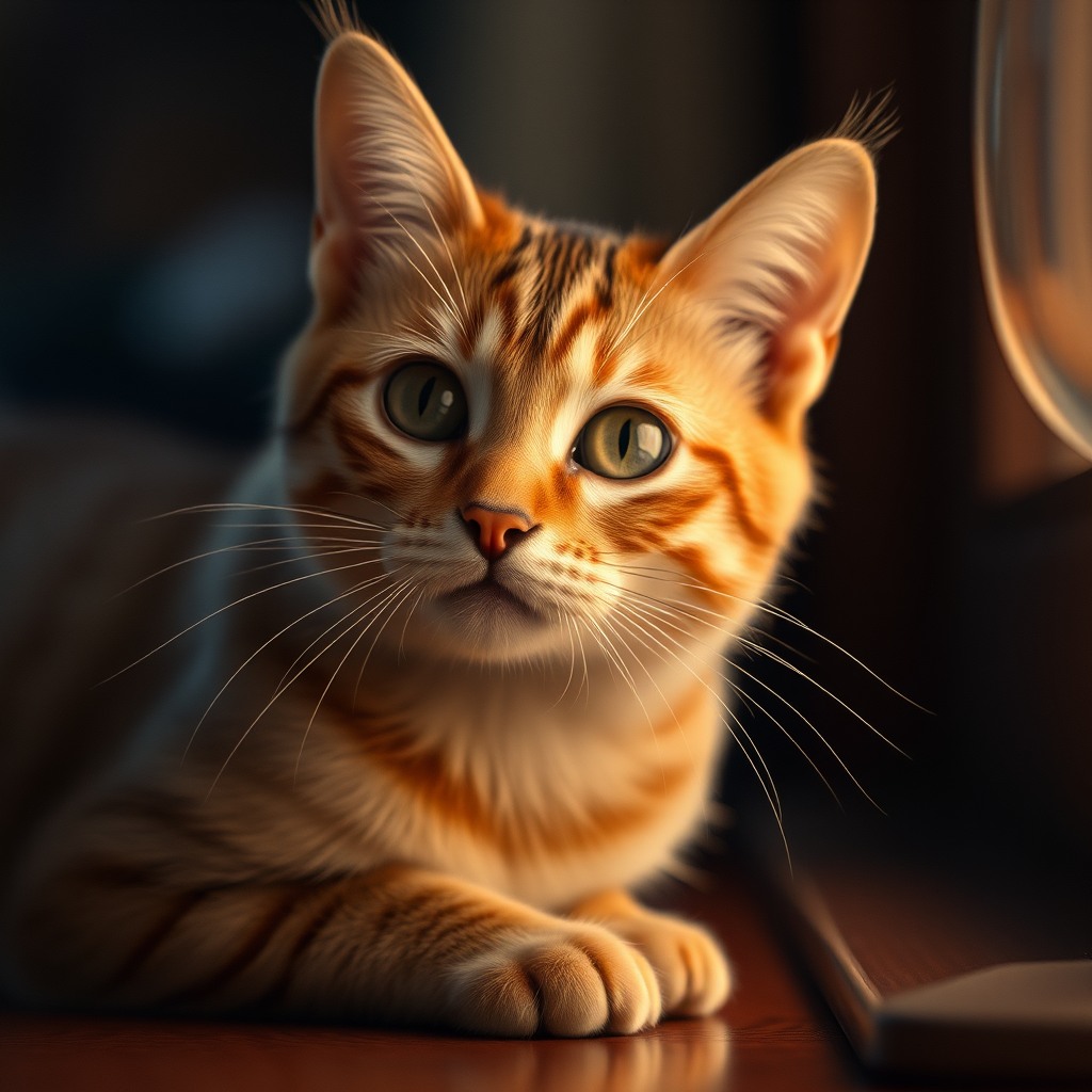 cat, photorealistic cinematic