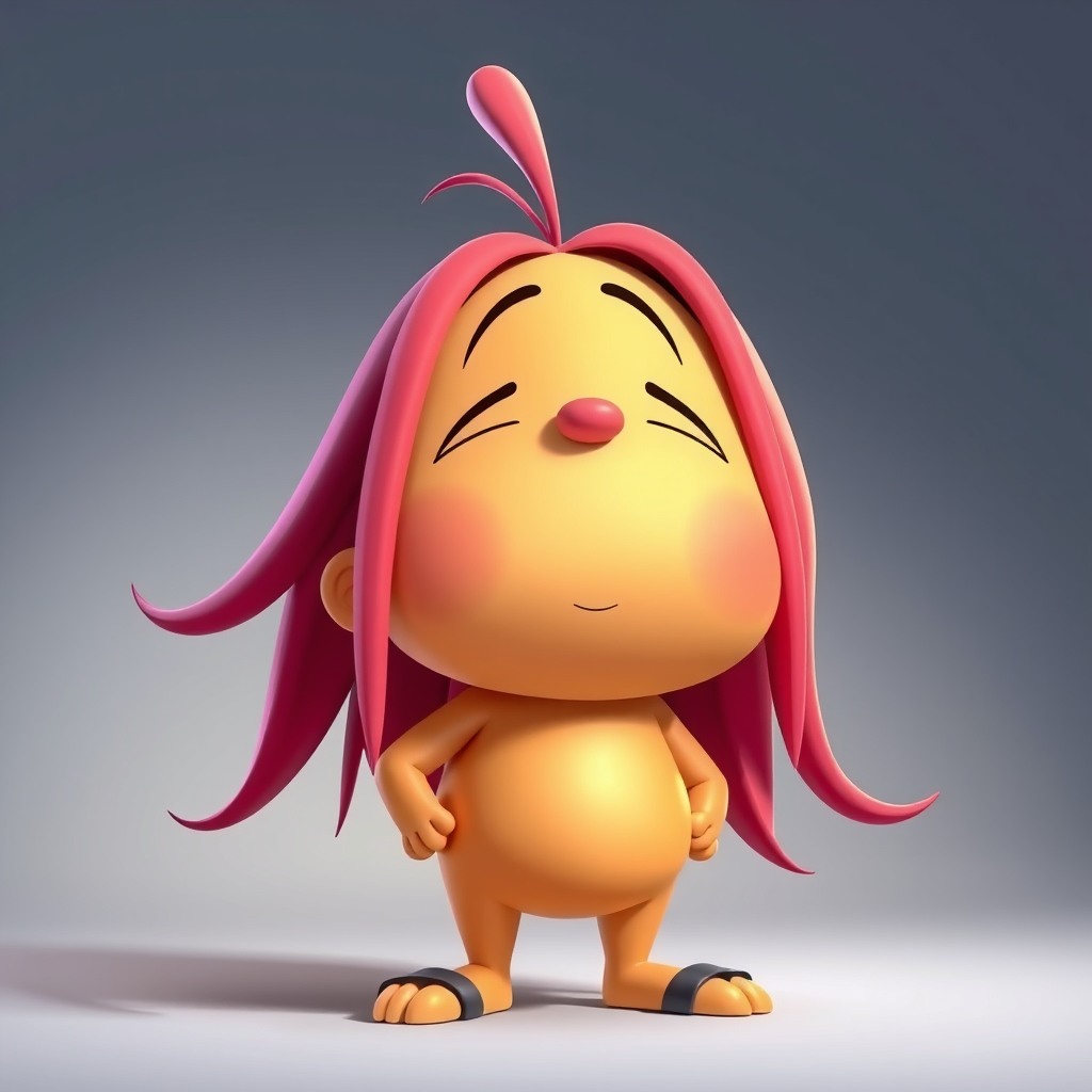 stylized cartoon character, pixar-like proportions, vibrant colors, soft lighting