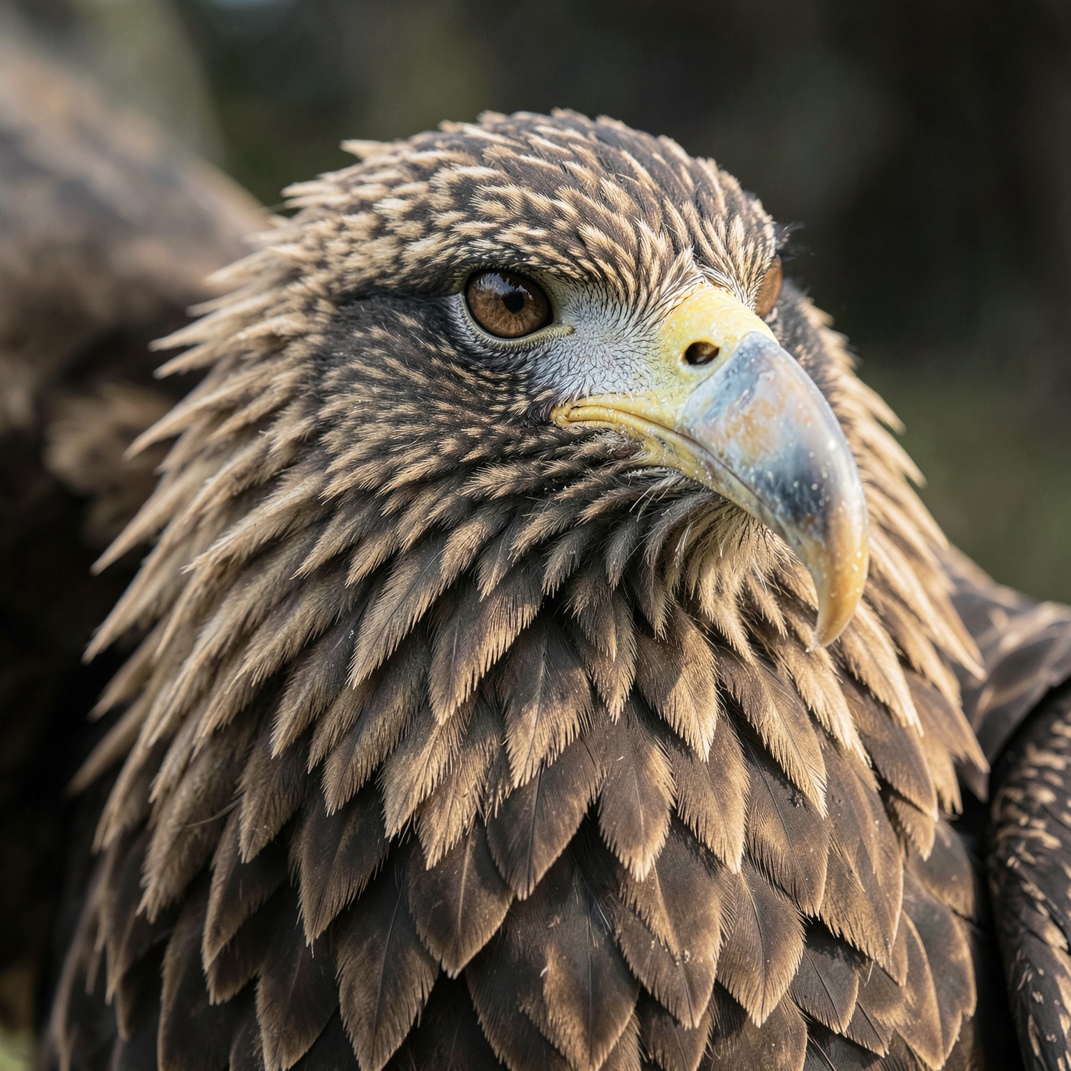 realistic eagle close-up ultra detailed feathers