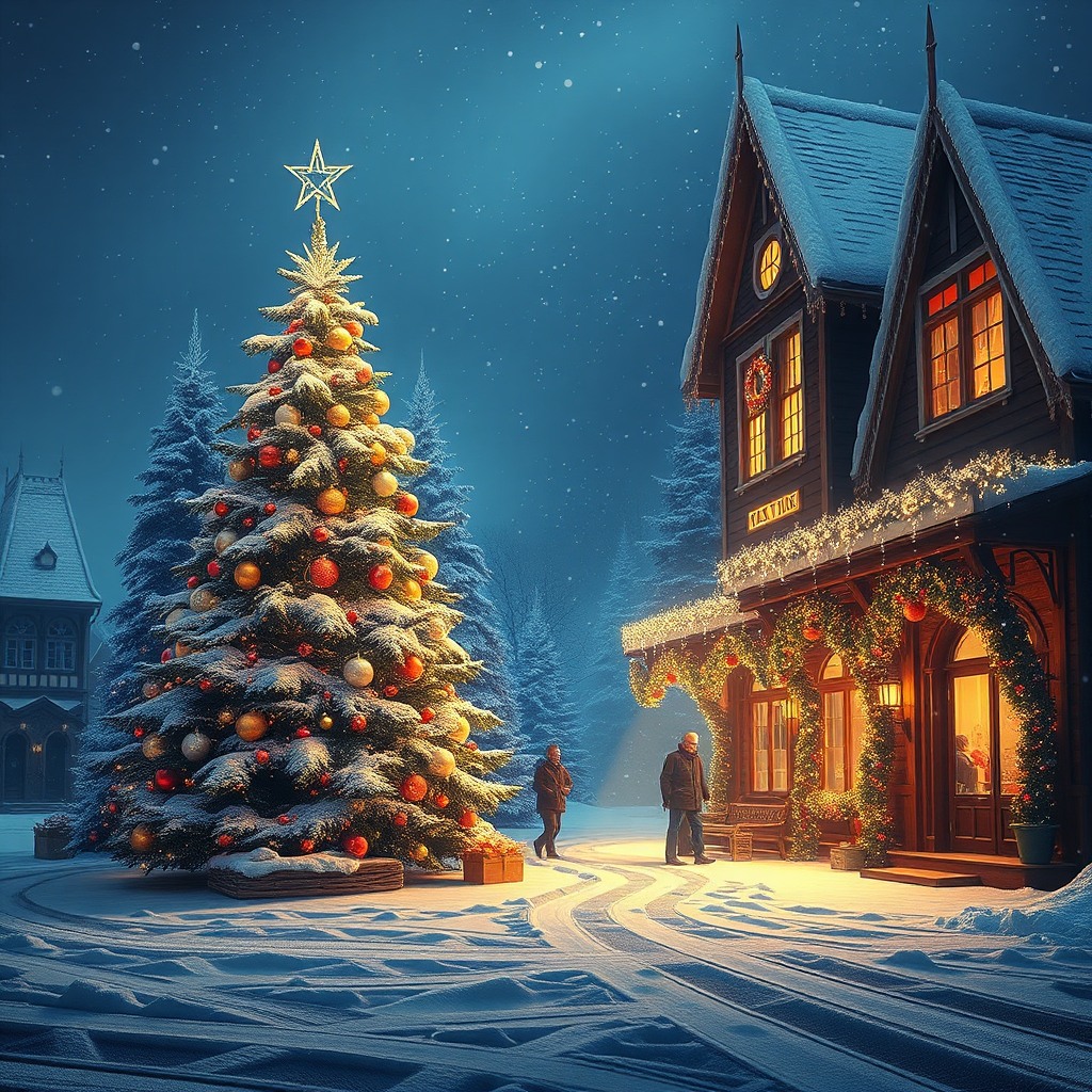 xmas, ultra-detailed digital art, cinematic lighting