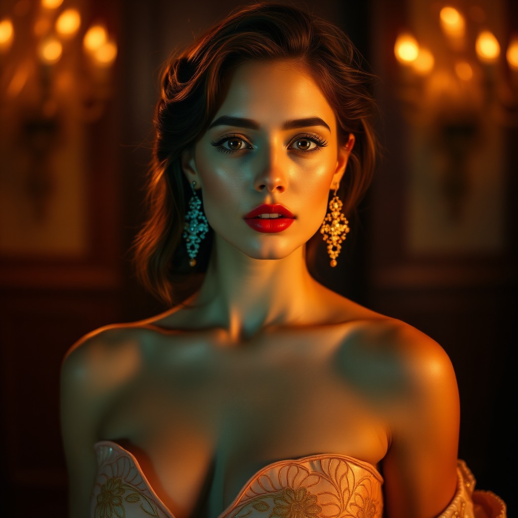 woman, high fashion editorial, cinematic lighting