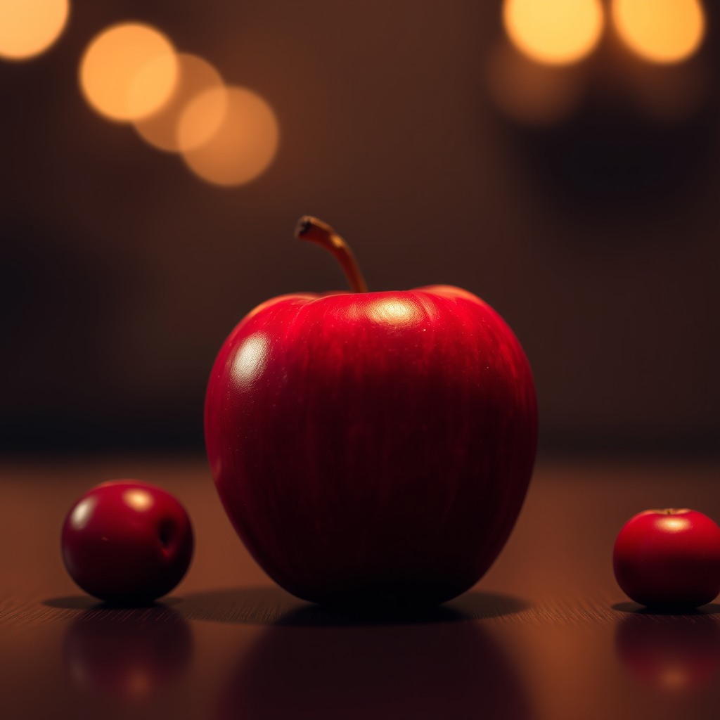 red apple