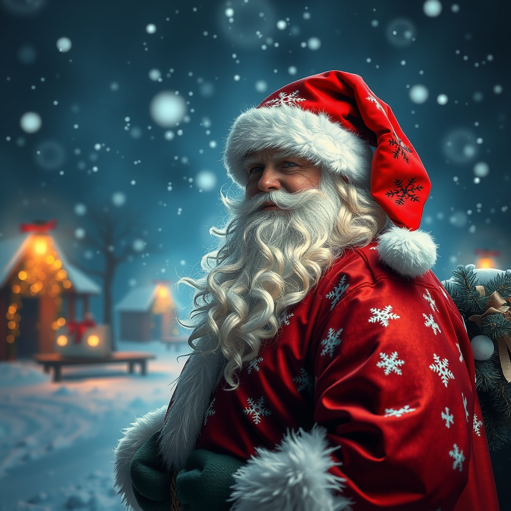 santa xmas, ultra-detailed digital art, cinematic lighting, epic