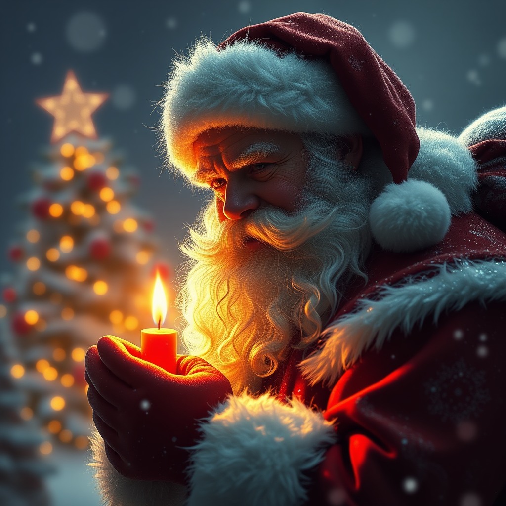 santa xmas, ultra-detailed digital art, cinematic lighting, epic
