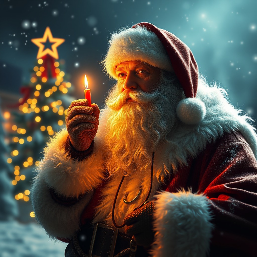 santa xmas, ultra-detailed digital art, cinematic lighting, epic