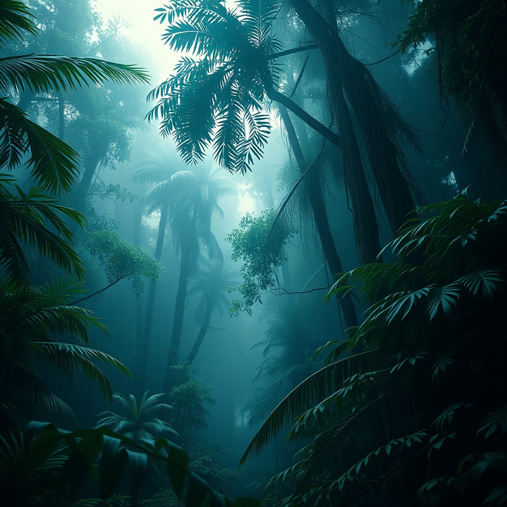 rain forest, photorealistic cinematic, cinematic lighting