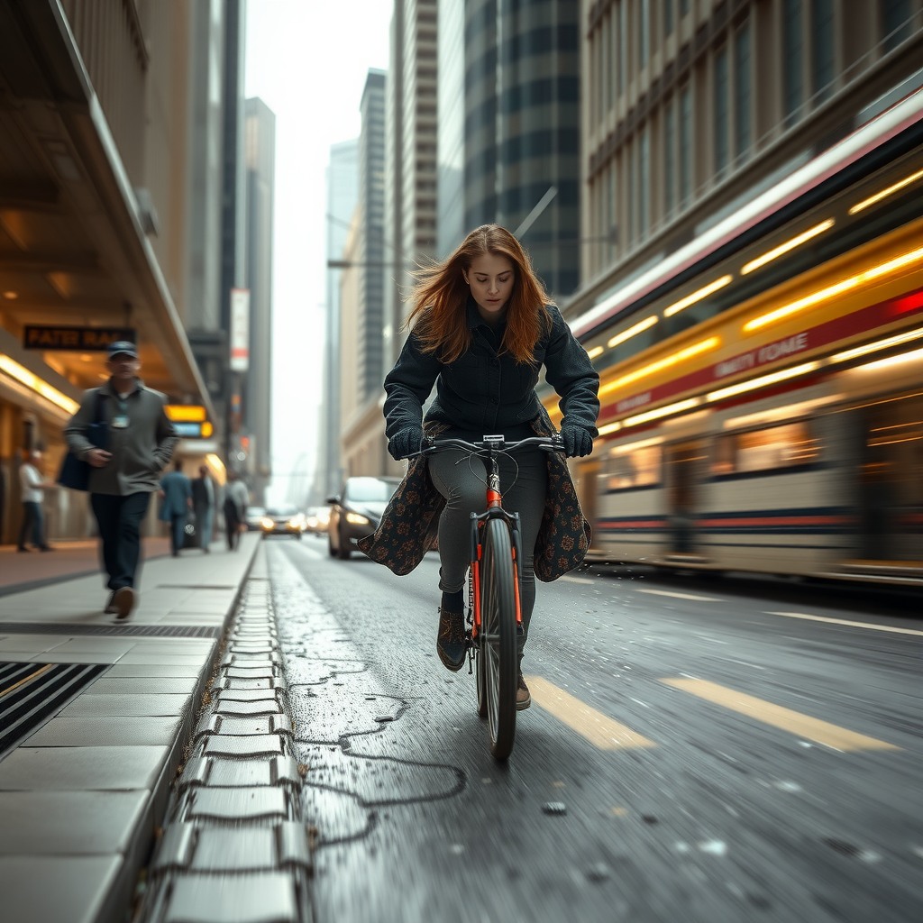 Photo-realistic editorial photography, realistic scene representing fast stream