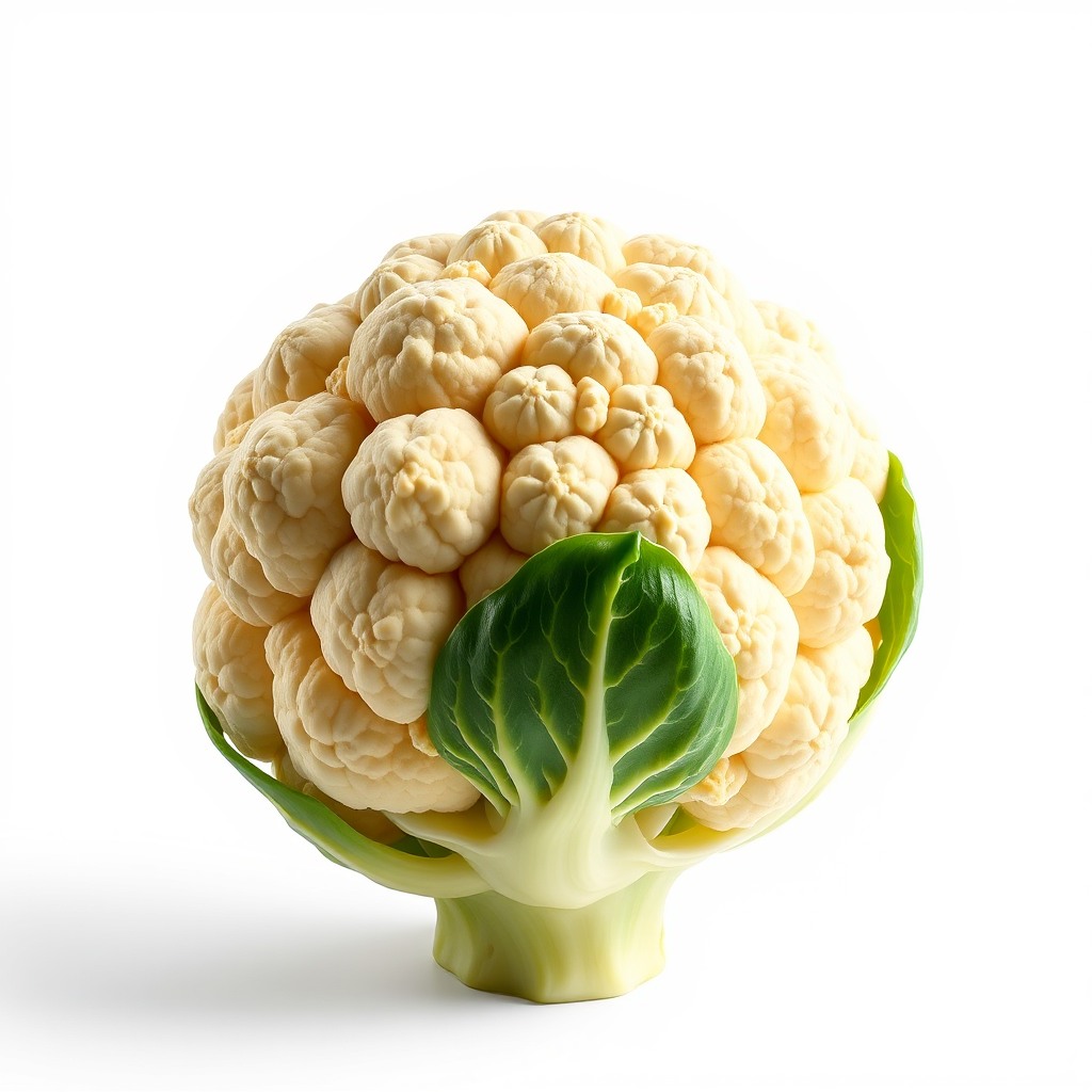 cauliflower head, high detail, clean background