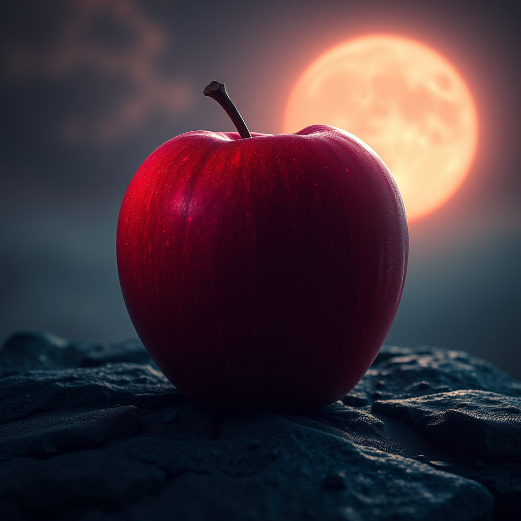 red apple