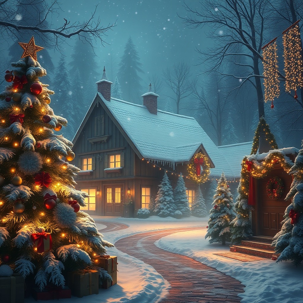 xmas, ultra-detailed digital art, cinematic lighting