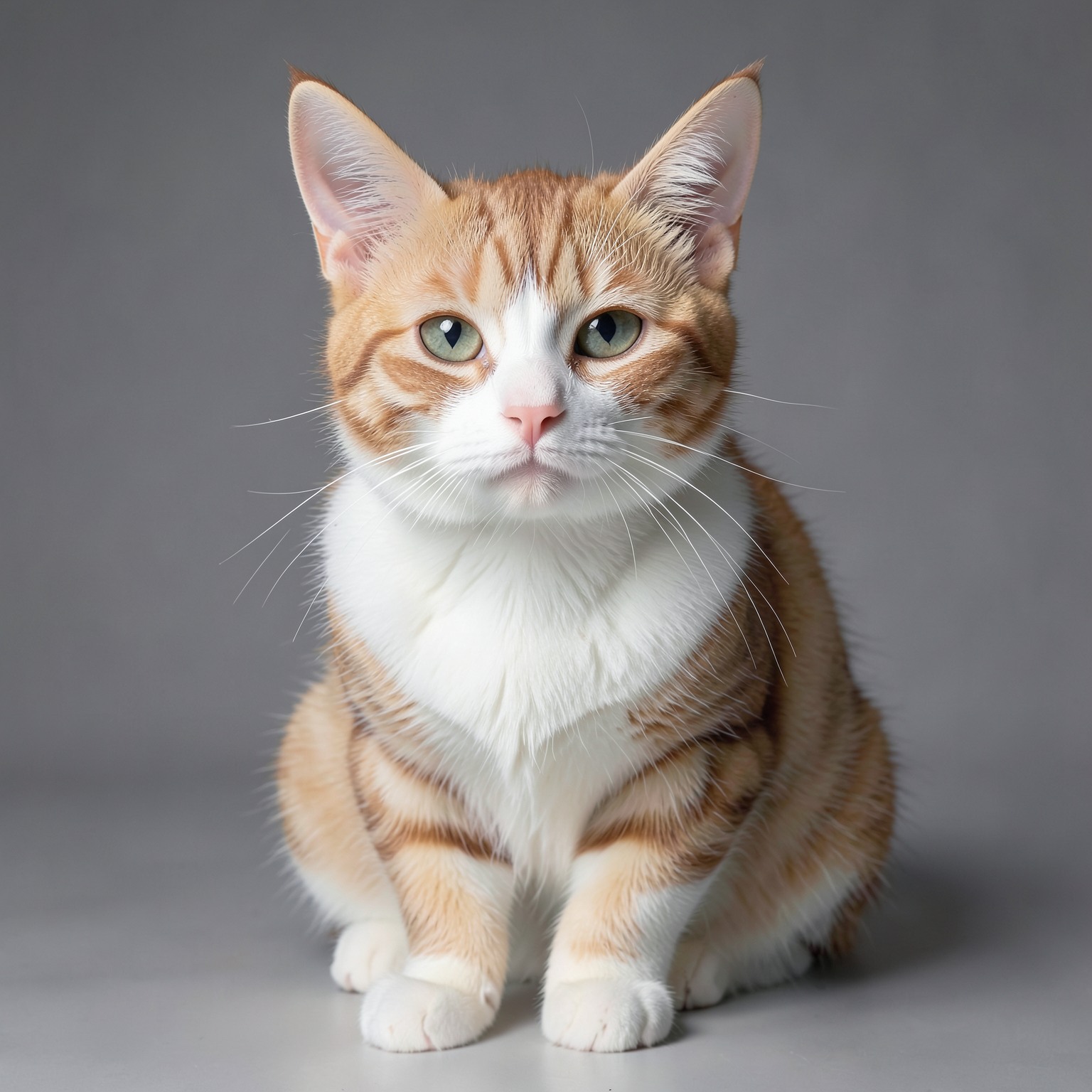cute cat, hyper-realistic, studio lighting