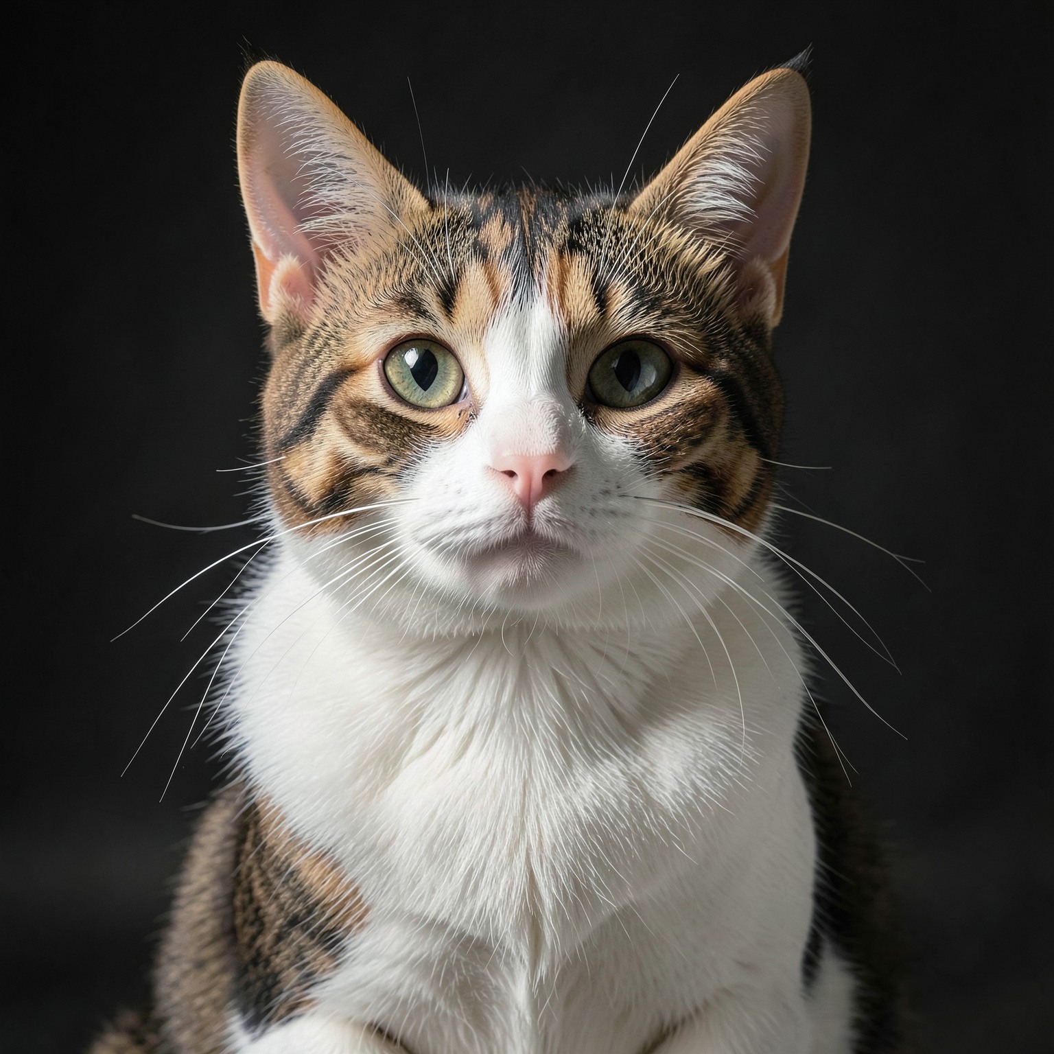 cute cat, hyper-realistic, studio lighting, photorealistic cinematic, epic