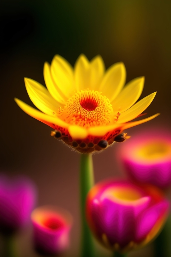 2d To 3d Ai, Flower, Petal, Pollen, Sunflower, Plant
