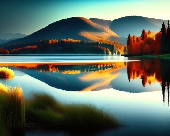 Affinity To Ai, Affinity Designer To Ai, Sunset, Sun, Reflection, Sunrise