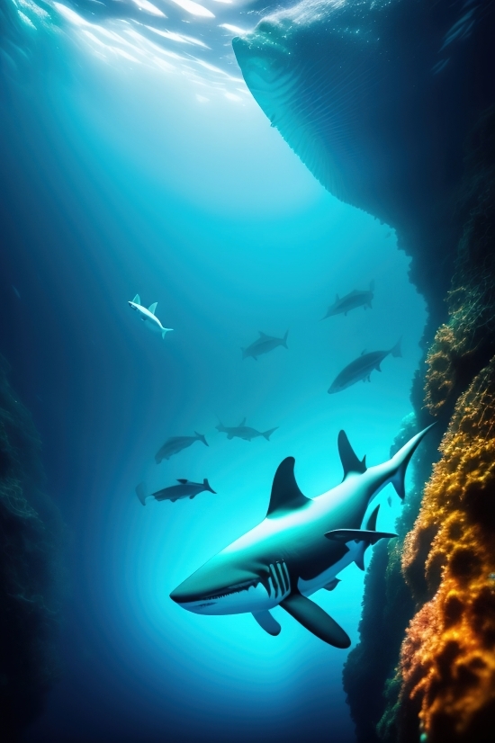 Ai Animation Creation, Generate Picture Ai, Seawater, Light, Marine, Design