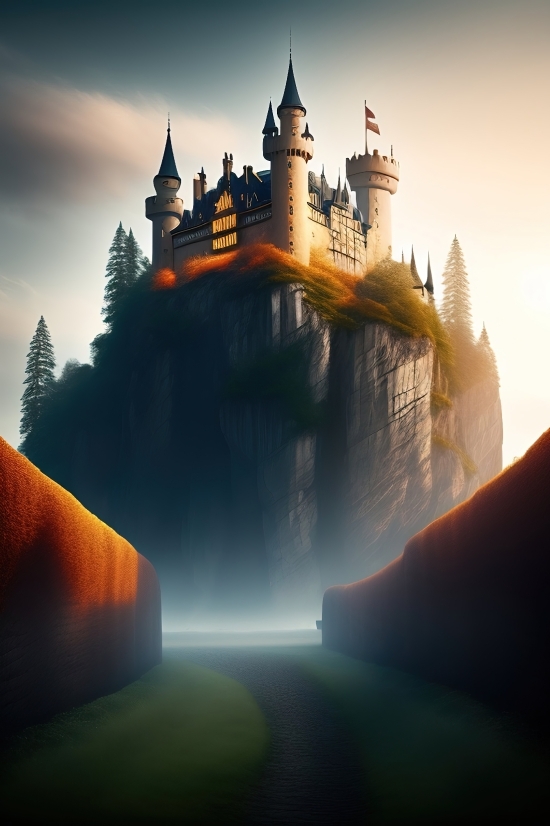 Ai Art Browser, Palace, Castle, Fortification, Architecture, Defensive Structure