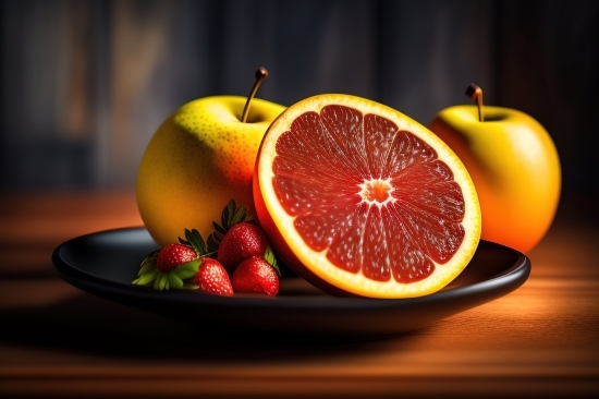 Ai Art Image Generator, Grapefruit, Vitamin, Citrus, Fruit, Edible Fruit