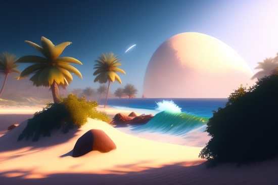 Ai Drawing Sites, Ai Drawing Generator Dall E, Sun, Sunset, Sky, Sea