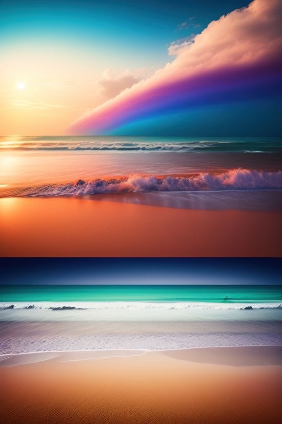 Ai Foto, Beach, Ocean, Sea, Sun, Sand