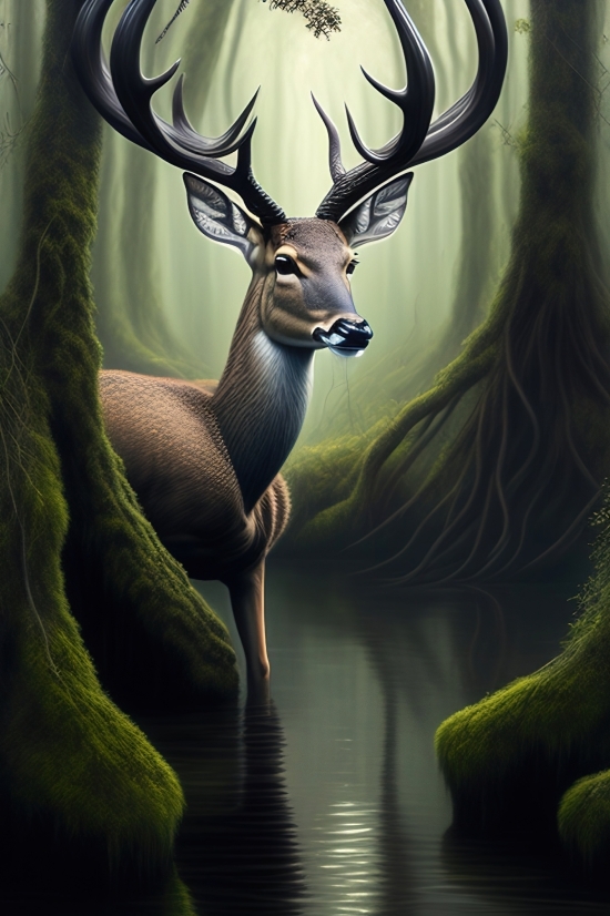 Ai Generate Picture Free, Antelope, Buck, Impala, Deer, Wildlife