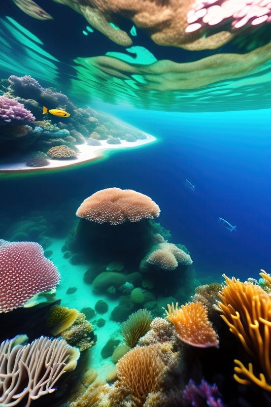 Ai Generated Art Website, Coral Reef, Reef, Coral, Underwater, Fish