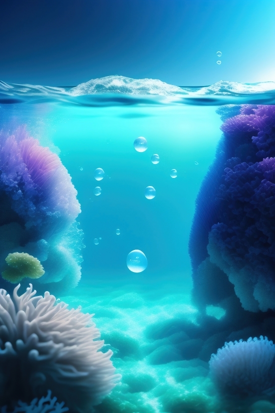 Ai Illustrator Online, Sea, Coral, Underwater, Reef, Ocean