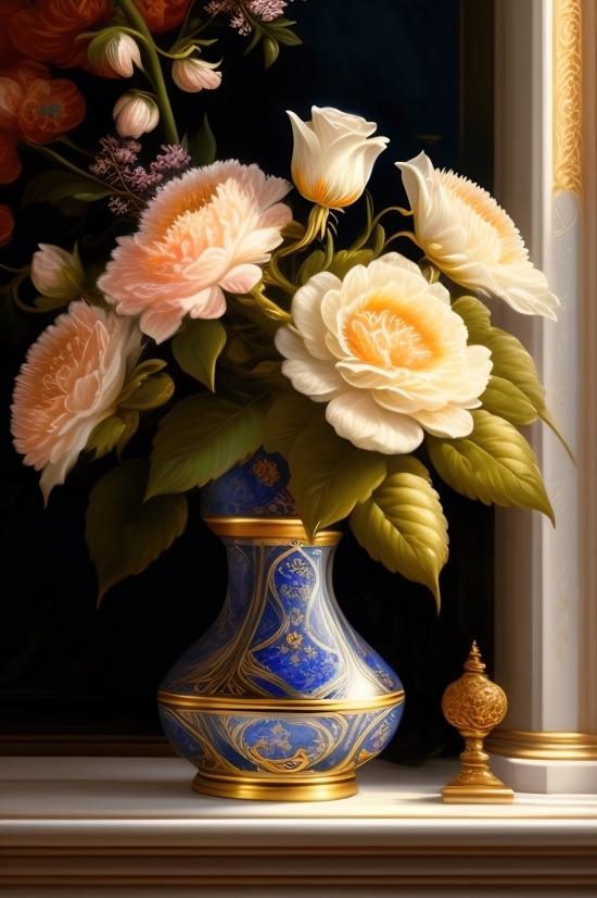 Ai Image Creator, Vase, Jar, Vessel, Container, Flower