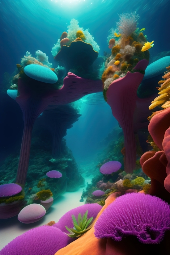 Ai Makes Video, Free Ai Drawing Generator, Reef, Underwater, Sea, Coral