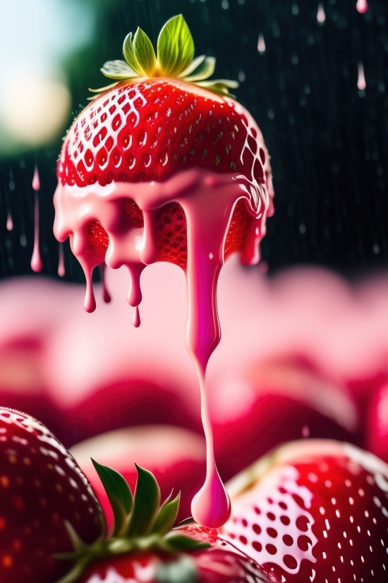 Ai Online Image Generator, Strawberry, Fruit, Berry, Sweet, Food