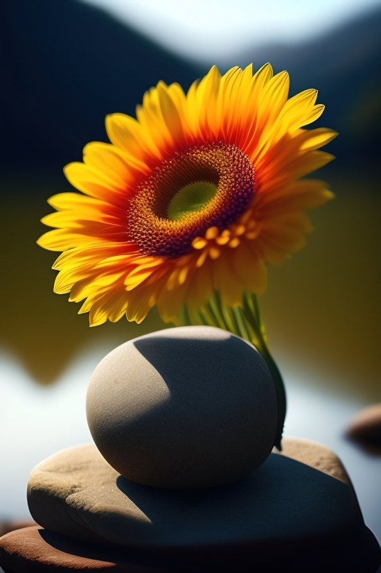 Ai Painting Online, Text To Photo Ai, Sunflower, Flower, Yellow, Plant