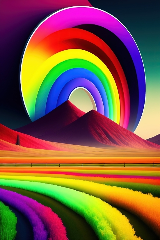 Ai Pictures From Text, Art, Rainbow, Design, Wallpaper, Backdrop