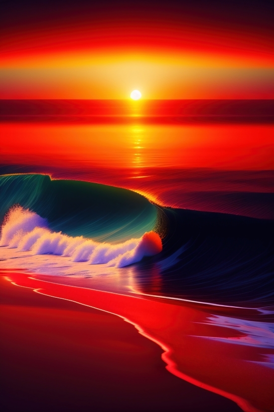 Ai Text To Speech Video, Generate Images With Ai, Asphalt, Sunset, Sun, Horizon
