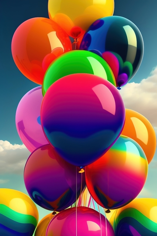Ai To Make Art, Oxygen, Balloons, Balloon, Celebration, Birthday