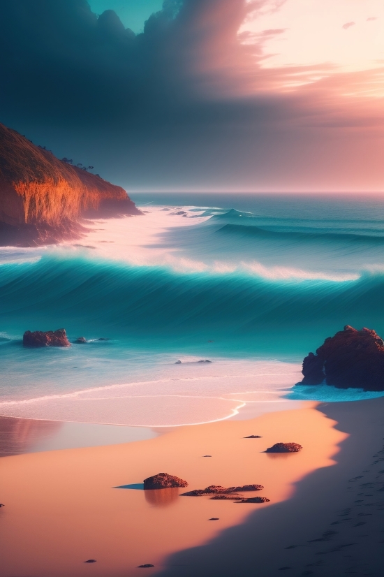 Ai Tool To Create Images, Beach, Sea, Seascape, Ocean, Sand