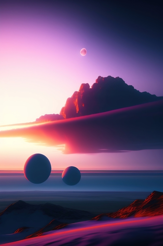 Ai Videos Free, Image Making Ai, Sky, Sun, Landscape, Sunset