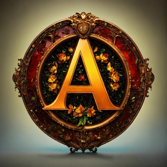 Amber, Ornament, Gold, Triangle, Symbol, Font