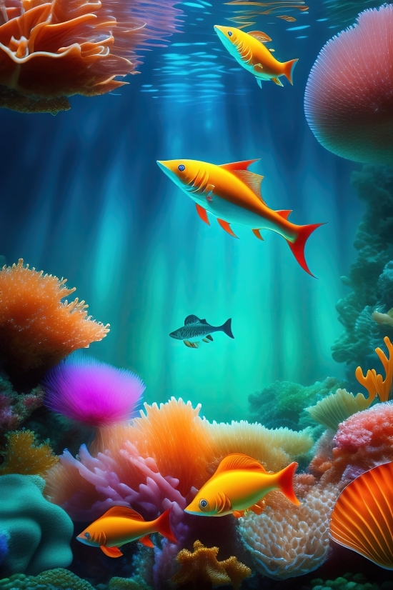 Anemone Fish, Underwater, Sea, Coral, Reef, Ocean