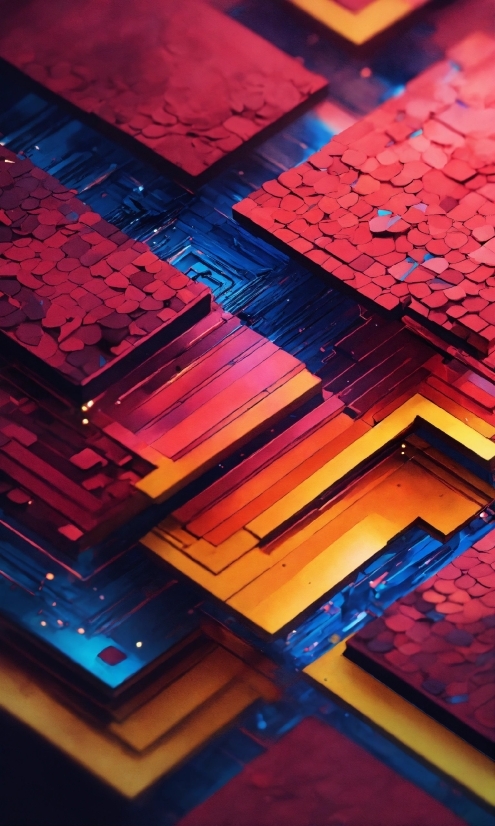 Animated Backgrounds, Colorfulness, Purple, Blue, Rectangle, Orange