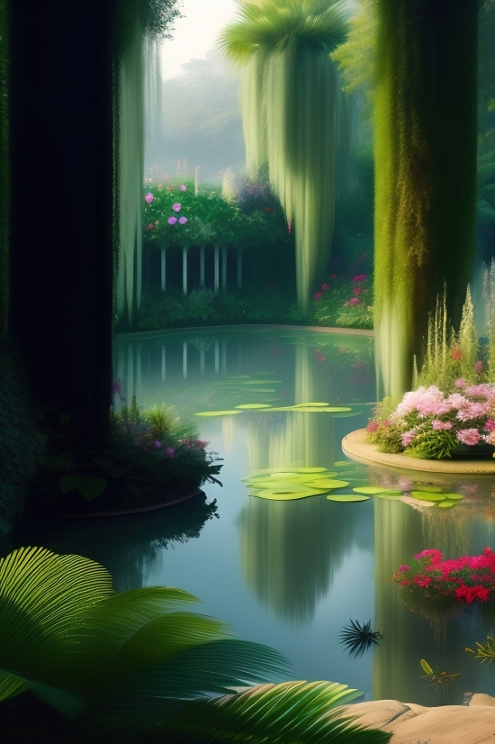 Aquarium, Aquatic, Park, Water, Stream, Forest