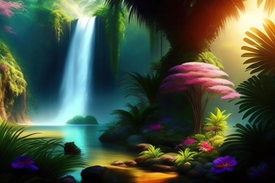 Aquarium, Palm, Tropical, Tree, Aquatic, Sea